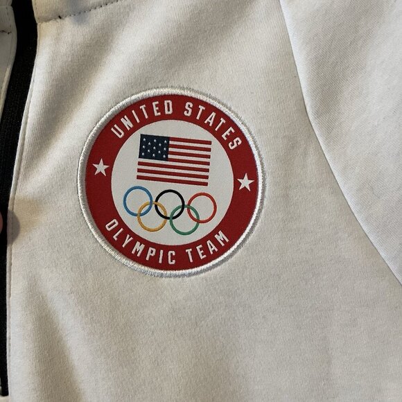 nike olympic tech Hoodie Women S White USA NWT Training Sport Untied State Sport - Picture 7 of 12